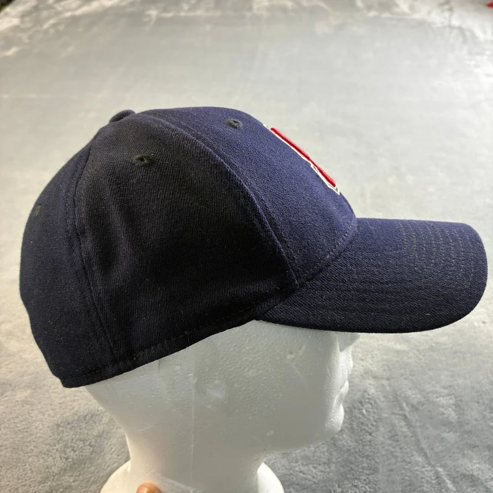 Adidas‎ NC State Wolfpack Navy Blue Fitted Baseball Cap Hat One Size Tuffy Logo